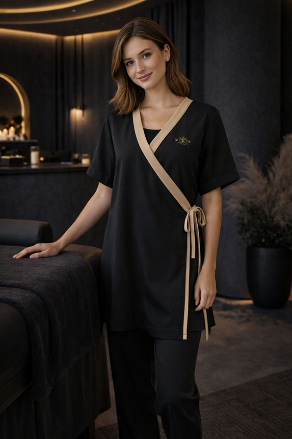 Amara Line Set Women's Spa Tunic - Image 6