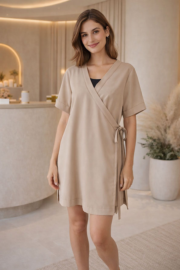 Amara Line Set Women's Spa Tunic - Image 3